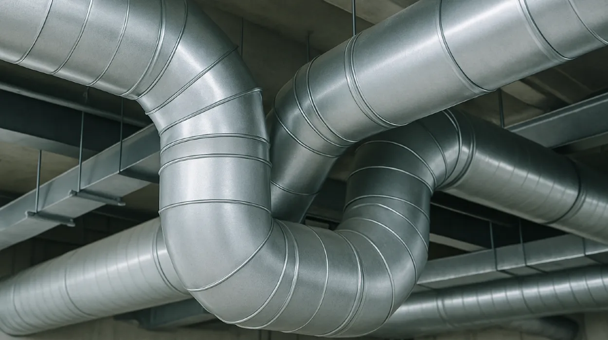 Metal air ducts from Cristal Air Conditioning Repair in West Lake Hills, TX - HVAC Duct Cleaning